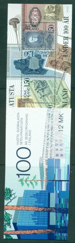 Finland 1985 Banknote Centenary Booklet MUH lot57322