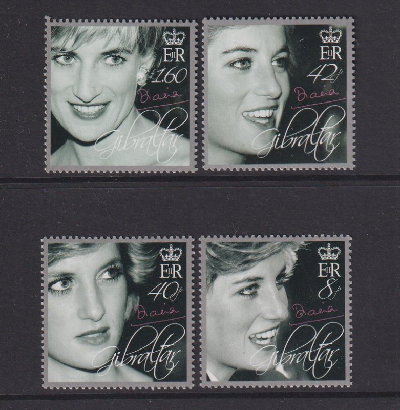 Gibraltar  #1072-1075 MNH  2007  MNH Princess Diana