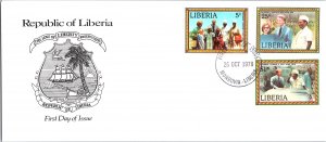 Liberia, Worldwide First Day Cover, Americana