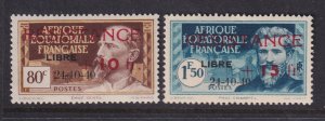 French Equatorial Africa, Scott B22-B23 (Yvert 167-168), MHR