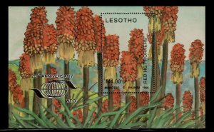 Lesotho 1995 - Nature Plants - Souvenir Stamp Sheet - Scott #1036 - MNH