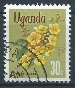 Uganda 1969 - 30c Flowers - SG135 used