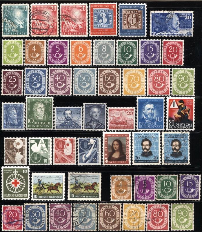 DEUTSCHE POSTAGE STAMPS visual data 6