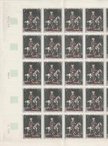 #477-78 Luxemburg Mint OGNH sheet of 25 folded once