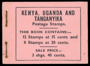 K.U.T. 1938 KGVI 3s.40c stamp booklet complete (stapled left) MNH. SG SB 3.