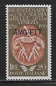 Trieste Zone A 88 1950 Fine Arts single NH