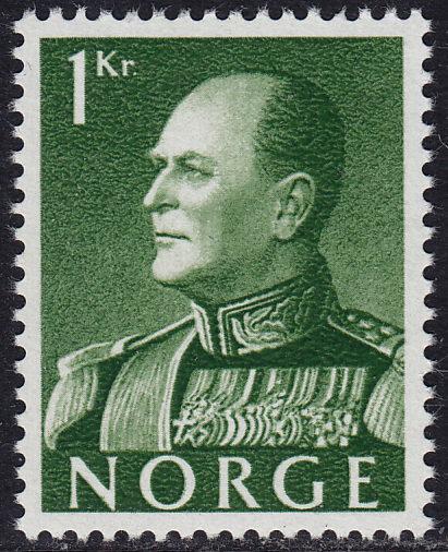 Norway - 1959 - Scott #370 - MNH - Olav V