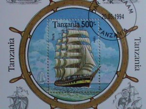 ​TANZANIA STAMP: 1994-SC#1216 SAILING SHIP - CTO-NH - S/S SHEET