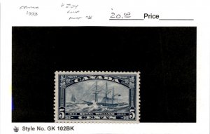 Canada, Postage Stamp, #204 Mint NH, 1933 Steamship Royal William (AG)