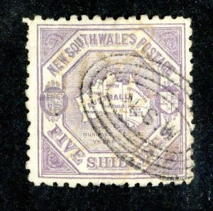 1890 New South Wales Sc.# 87 U cv $40 (136 BCXX )