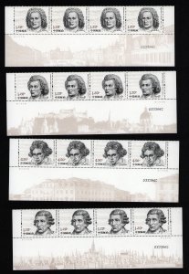 China 3838-3841 MNH sets Musicians Beethoven Mozart Bach Haydn Martin Mörck