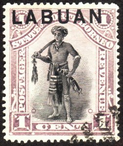 1894, Labuan 1c, Used, Sc 49