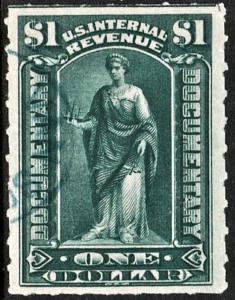 R173 $1.00 Commerce Documentary (1898) Used