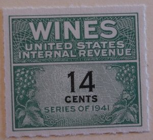 United States Revenue Wine Tax RE126  Cat $15.00 MNH