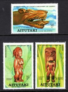 Aitutaki 160-162 MNH VF