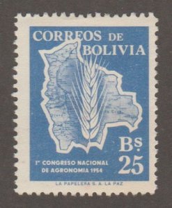 Bolivia - Scott# 386 - Map - MH