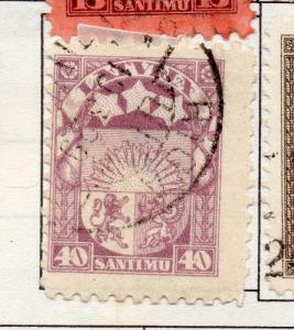 Latvia 1923 Early Issue Fine Used 40s. 182342 
