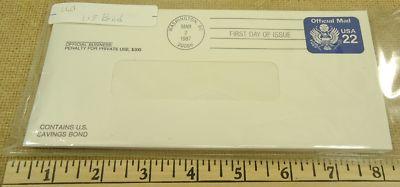 U075 22c U.S. Postage Envelopes Offical Business qty 11