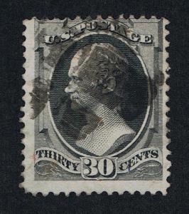 VERY AFFORDABLE GENUINE SCOTT #165 USED 1873 CBNC 30¢ GRAY BLACK - ESTATE SALE