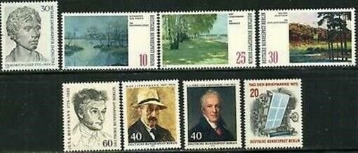 GERMANY BERLIN Sc#9N327-9N334 1972 Five Complete Sets OG Mint NH