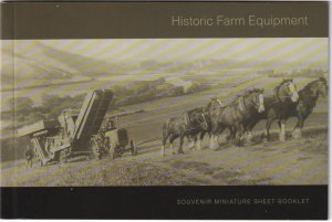 NEW ZEALAND 2004 HISTORIC FARM EQUIPMENT SOUVENIR STAMP BOOKLET SG SP5