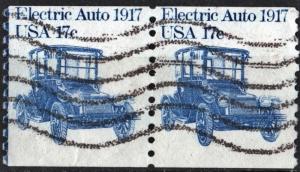 SC#1906 17¢ Electric Auto Coil Pair (1981) Used