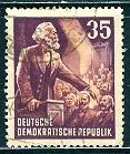 Germany DDR; 1953: Sc. # 143: O/Used CTO Single Stamp