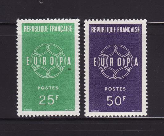 France 929-930 Set MH Europa (A)