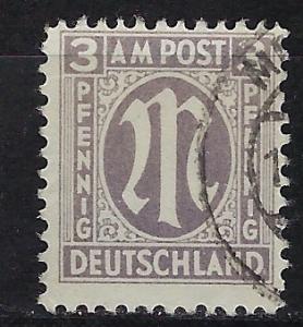 Germany AM Post Scott # 3N2, used