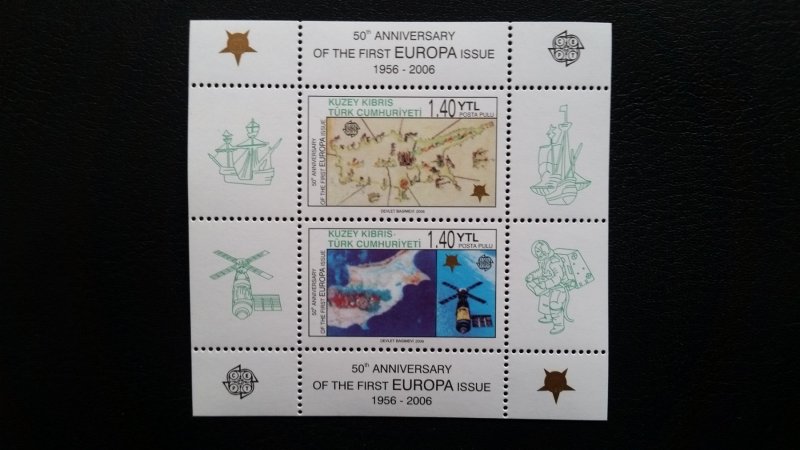 50th anniversary of EUROPA stamps - Cyprus TR 2x Bl + 1x set ** MNH