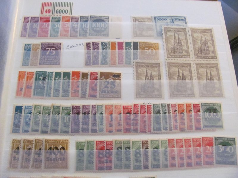 GERMANY MOSTLY MNH 1872-1923 LOT    VF/XF  (147)