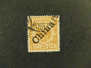 Germany-China #5a used 45 degree angle signed Bothe and Bulger a22.8 5673