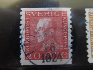 Sweden Sweden Sverige Sweden 1922 Unwmk 20o Perf 10 Fine Green Used A13P2F133-