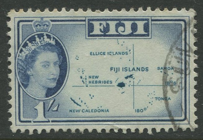 STAMP STATION PERTH Fiji #171 QEII Definitive Issue Used 1961 CV$1.00