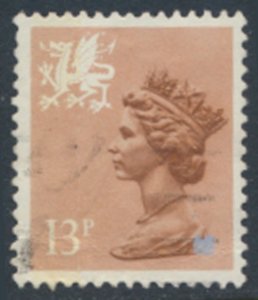 Wales  GB  Machin 13p SG W38  Used Type I SC# WMMH21  see details