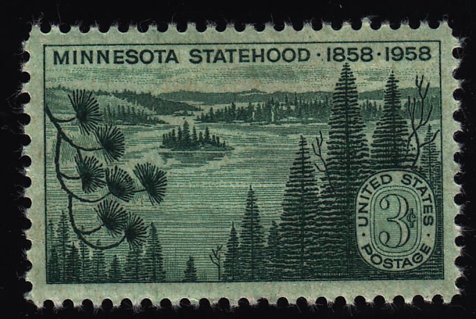 United States 1106 MINNESOTA STATEHOOD, 100th ANNIV. 1958