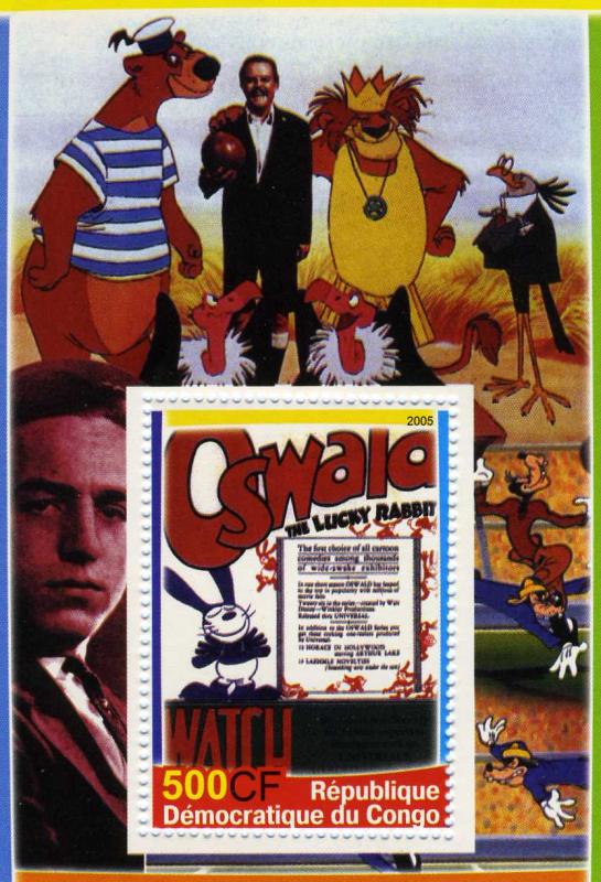 DISNEY Movie Posters Oswald s/s Perforated Mint (NH)