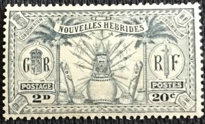 New Hebrides French #46 **MXLH** Single L20