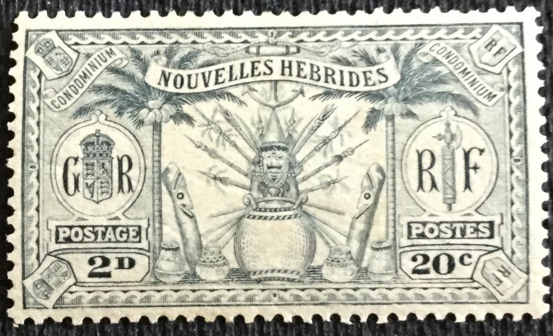 New Hebrides French #46 **MXLH** Single L20