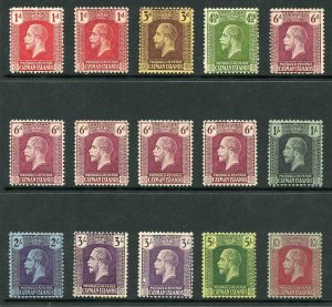 Cayman Is SG71/83 Selection of wmk Mult Script (not a set) m/m (10/- is u/m)