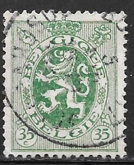 Belgium 205: 35c Lion of Belgium, used, F-VF