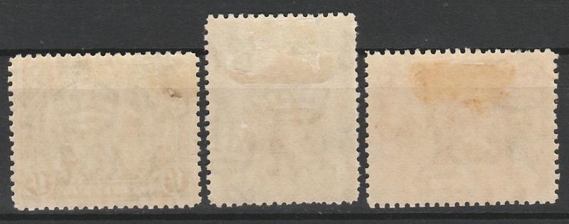 MALTA 1930 PICTORIAL 1/- 1/6 AND 2/- INSCRIBED POSTAGE & REVENUE