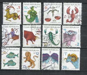 CZECH REPUBLIC 1998-2003 - ZODIAC - CPL. SET - USED