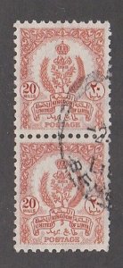 Libya # 159, Fezzan with Royal Crown, Used Pair