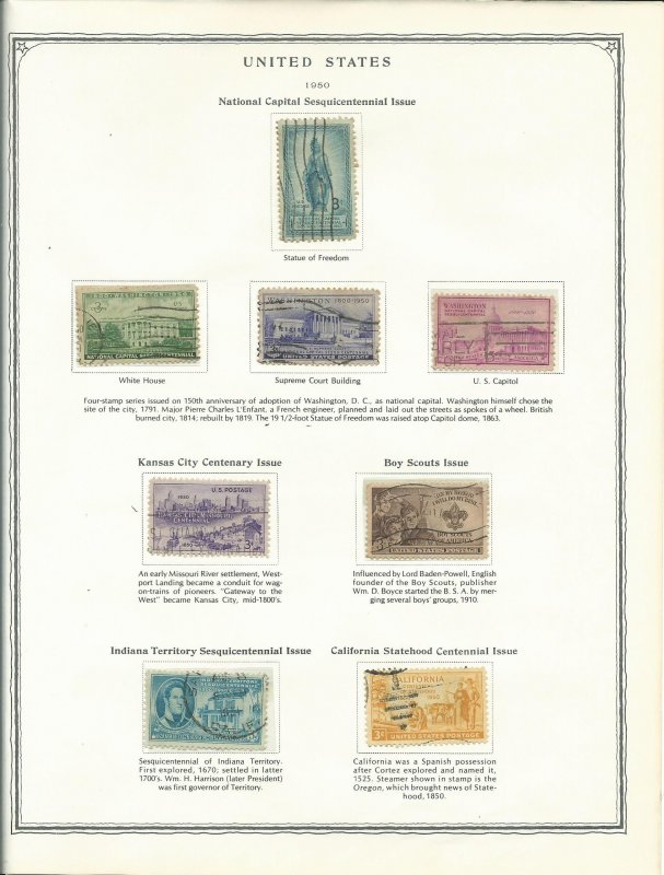 Scott Minuteman Stamp Album For United States Stamps With Stamps