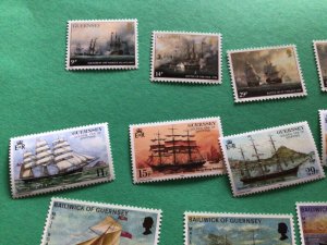 Guernsey Ships mint never hinged stamps 1981 A10680