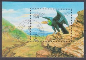 1994 Laos 1395/B148 used Birds of prey