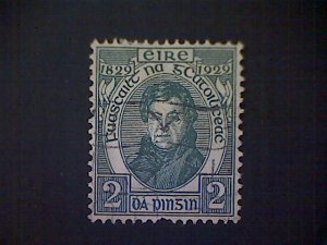 Ireland (Éire), Scott #80, used (o), 1929, Daniel O'Connell, 2d, green