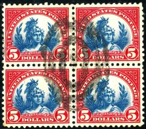 U.S #573 Used Block F-VF