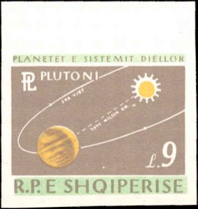 Albania #777-785, Complete Set(9), Imperf, 1964, Space, Hinged, On Selvedge